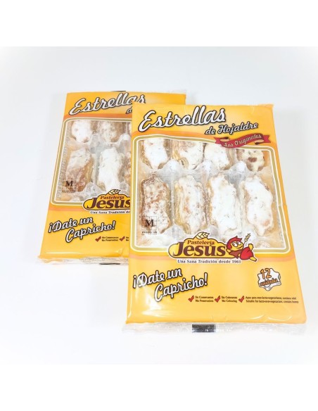 Estrellas de Hojaldre - Bandeja 12 Unidades - Pastelería Jesús