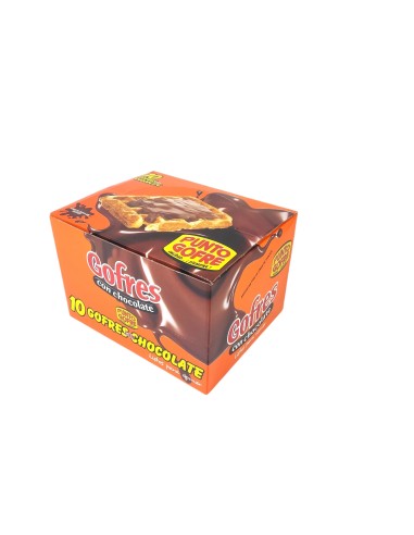 Gofre con Chocolate 10 Unidades - Punto Gofre