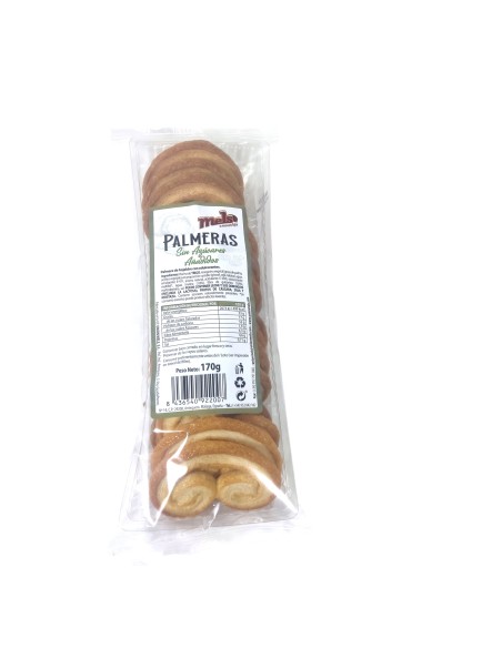 Palmeras Sin Azúcar con Maltitol (170 gramos) - Mels